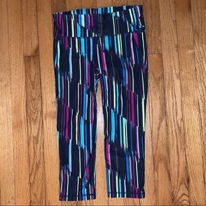 GAP Body cropped spandex leggings, multicolor, XS
